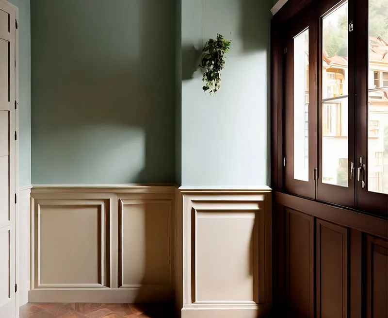 white modern moldings