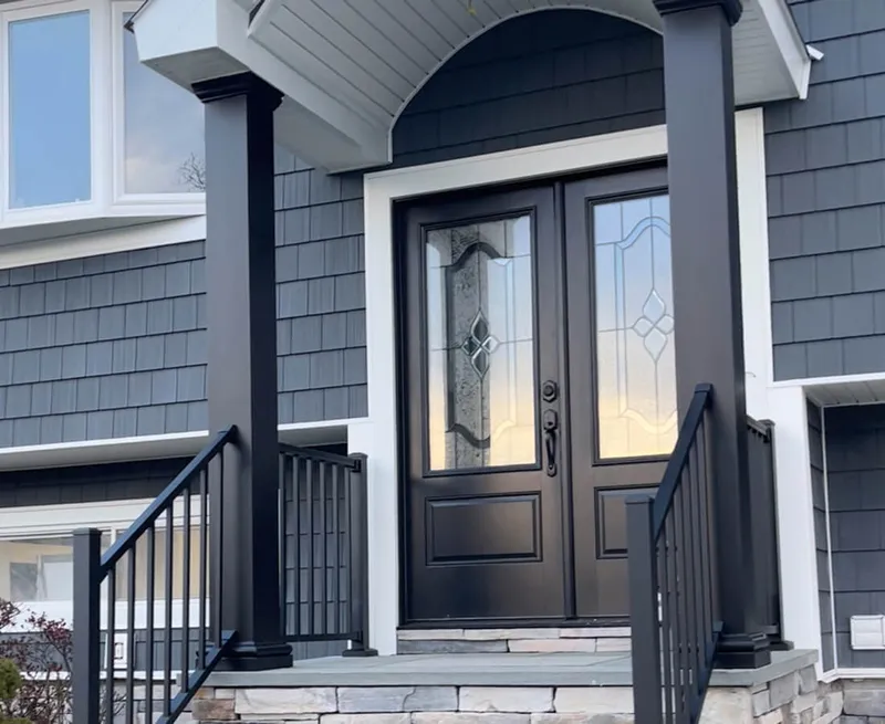 rustic portico